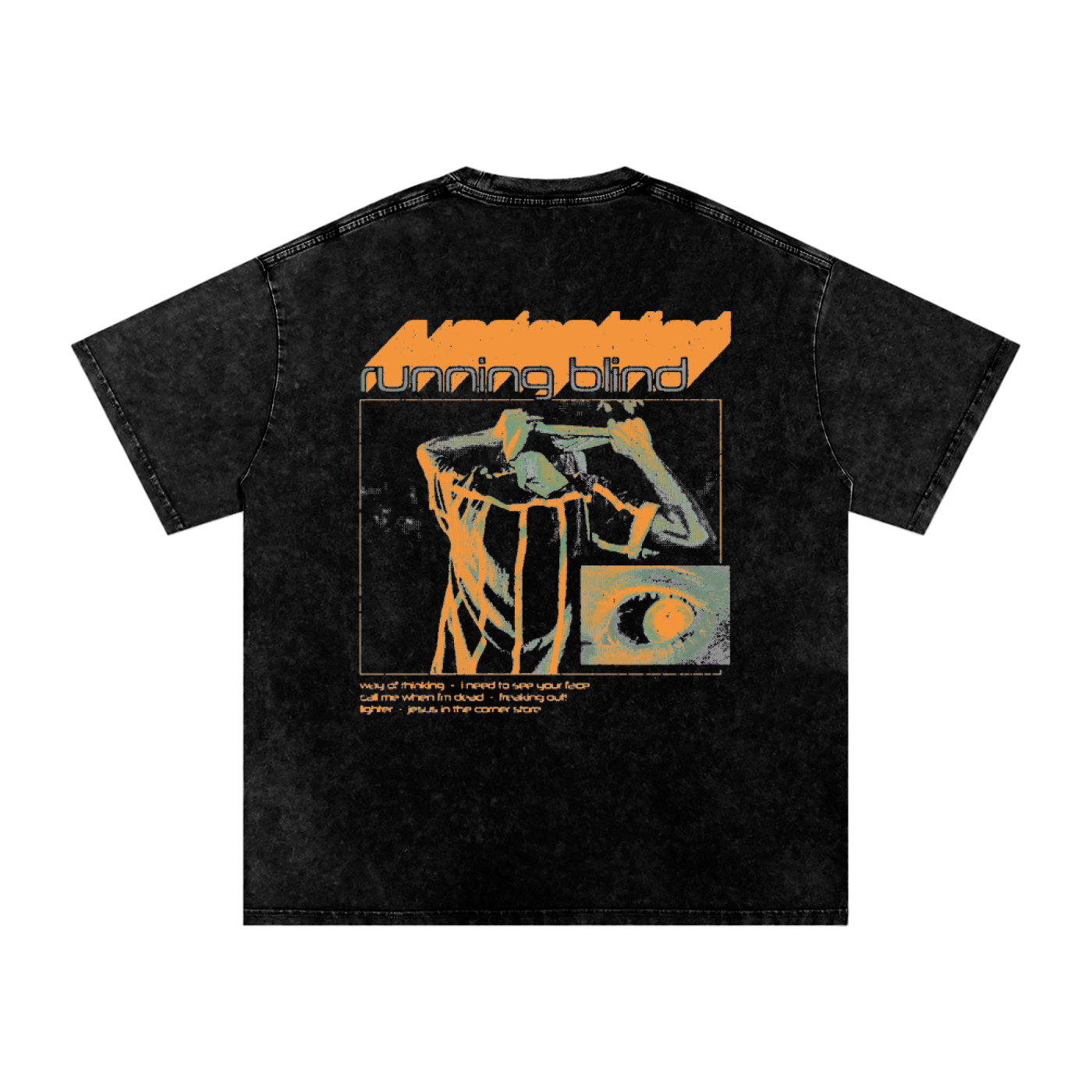 "Orange" Acid Wash Oversize T